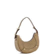 Borbonese Borsa Hobo Small OP Naturale Nero - 2