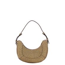 Borbonese Borsa Hobo Small OP Naturale Nero - 3