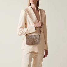 Borbonese Mini Borsa a tracolla Graffiti OP Naturale Porridge - 6