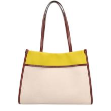 The Bridge Shopper Beach Bag Elisa Wow Naturale Marrone Celeste - 3