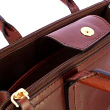 The Bridge Beatrice Tote Bag Marrone Oro - 4