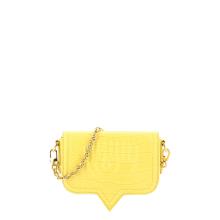 Chiara Ferragni Borsa Eyelike Small Croco Wax Yellow - 4
