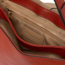 Gianni Chiarini Borsa a spalla Helena Round Medium Brick Red - 3