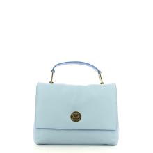 Liya handbag in leather-IRIS/AZUR-UN