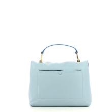 Liya handbag in leather-IRIS/AZUR-UN
