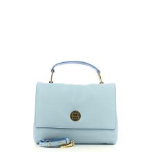 Liya handbag in leather-IRIS/AZUR-UN