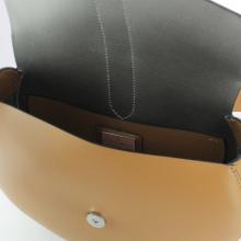 Carousel calfskin bag with single shoulder strap-CUIR-UN