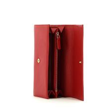 Woman wallet calf-COQUELICOT-UN