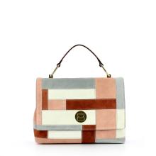 Coccinelle Borsa a mano Liya in patchwork camoscio - 1