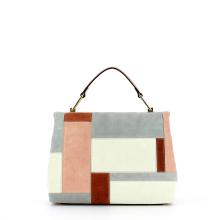 Coccinelle Borsa a mano Liya in patchwork camoscio - 3