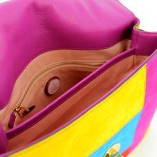 Coccinelle Borsa a mano Liya in patchwork camoscio - 5