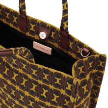 Coccinelle Borsa Never Without Monogram Medium Multicolor Resina Carruba - 4