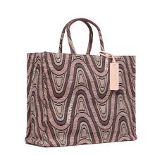 Coccinelle Borsa Never Without Jacquard Large Multicolor Camel Carruba - 2