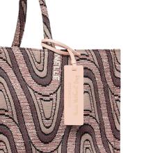 Coccinelle Borsa Never Without Jacquard Large Multicolor Camel Carruba - 3