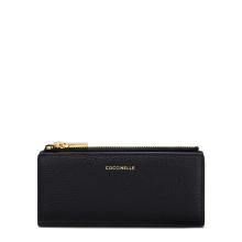 Coccinelle Portafoglio Metallic Soft Noir - 1