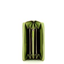 Coccinelle Portafoglio Metallic Soft Large Zip Around Guacamole - 3