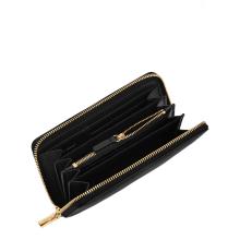 Coccinelle Metallic Soft Large Zip Around Noir Wallet - 2