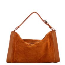 Coccinelle Borsa a mano Elinor Suede Bicolor Cognac Cognac - 3