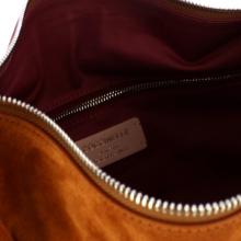 Coccinelle Borsa a mano Elinor Suede Bicolor Cognac Cognac - 4