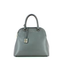 Saffiano Leather Handbag-ASPHALT-UN