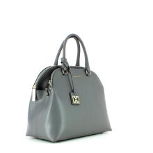 Saffiano Leather Handbag-ASPHALT-UN
