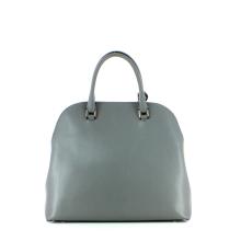 Saffiano Leather Handbag-ASPHALT-UN