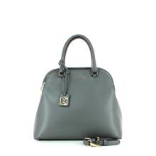 Saffiano Leather Handbag-ASPHALT-UN