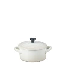 Le Creuset Mini Coccotte Rotonda 10 cm Meringue - 1