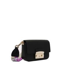 Furla Mini Borsa a bandoliera Metropolis Nero Marmo Violet - 2