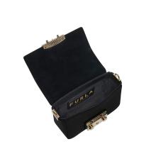 Furla Mini Borsa a bandoliera Metropolis Nero Marmo Violet - 5