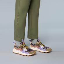 Flower Mountain Sneakers Yamano 3 Suede Woolen Threads Light Brown Violet - 2