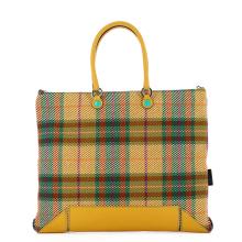 Gabs Borsa Aretha L Tessuto Ruga Scozzese Fuxia - 1