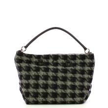 Gabs Borsa Aretha L Tessuto Nappa Nero Grigio - 7