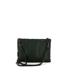 Gabs Pochette Beyonce M Trip Pelle Bull Black Ricamo Verde Fiore - 3