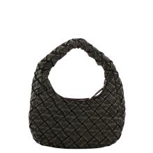 Gaëlle Maxi Hobo bag Denim Plissé Nero - 3