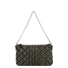 Gaëlle Mini Pochette Denim Plissé Nero - 1