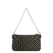 Gaëlle Mini Pochette Denim Plissé Nero - 3