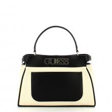 Guess Mini Borsa a mano Uptown Chic Black Canvas - 1