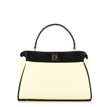 Guess Mini Borsa a mano Uptown Chic Black Canvas - 3