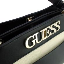 Guess Mini Borsa a mano Uptown Chic Black Canvas - 5