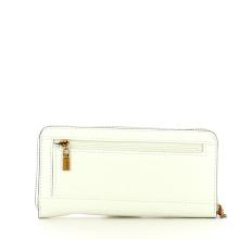 Guess Portafoglio Laurel Cocco Zip Around White - 2