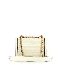 Guess Borsa a tracolla Abey intrecciata White - 3