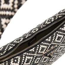 Guess Borsa a spalla Rianee in rafia Black - 3