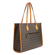 Guess Shopper Silvana G Cube Grande Black Logo Cognac - 3