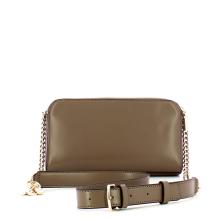 Guess Tracolla doppia zip Daryna Dark Taupe - 3