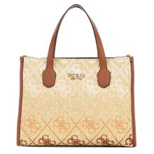 Guess Borsa a mano Silvana 4G Cognac Logo - 1