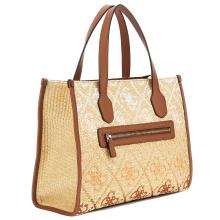 Guess Borsa a mano Silvana 4G Cognac Logo - 2