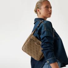 Guess Hobo Bag Mini Katya Latte Logo - 5