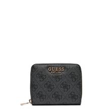 Guess Portafoglio Piccolo Laurel II Zip Around Coal Logo - 1