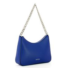 Iuntoo Borsa a spalla Eleganza in pelle Saffiano Bluette - 2